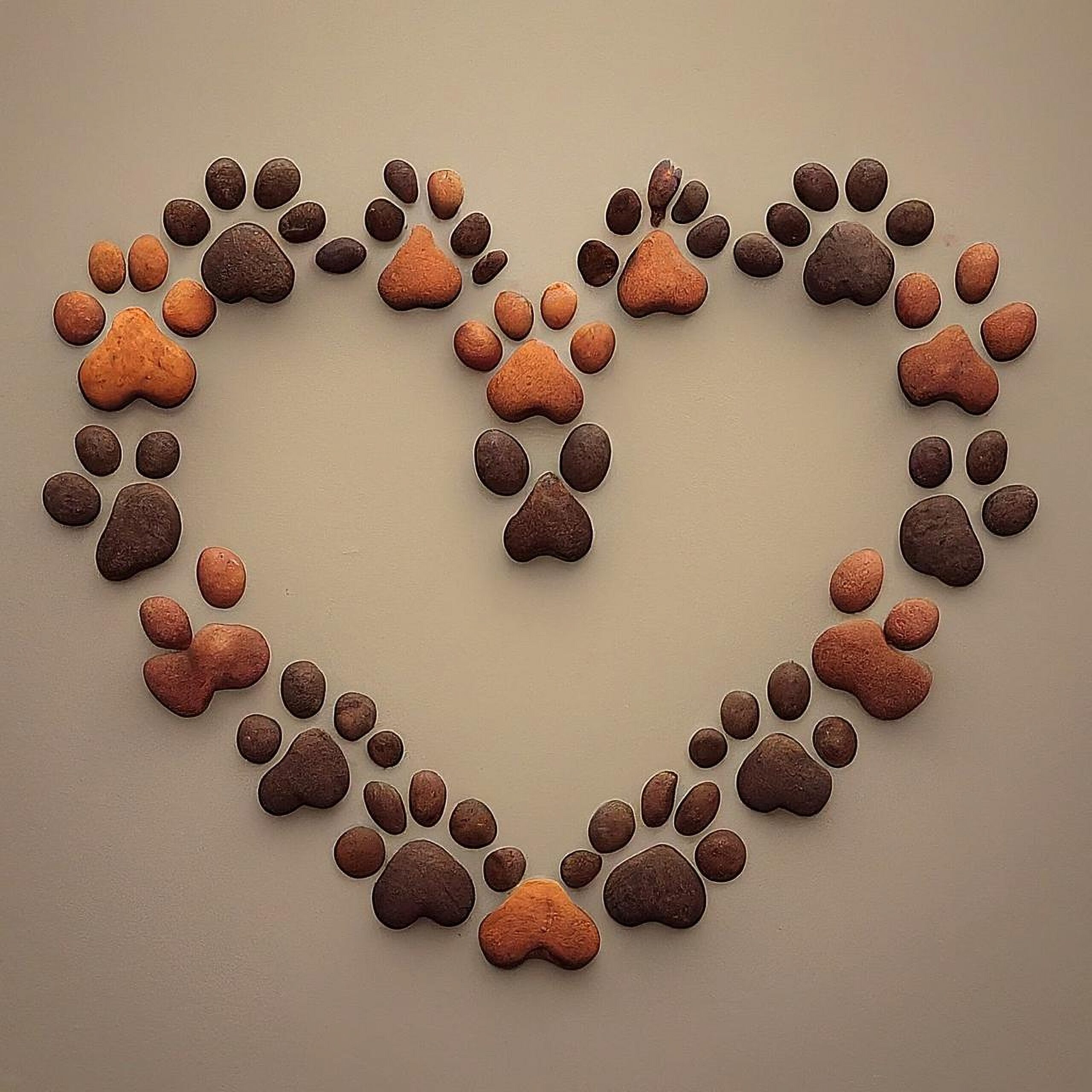 Heart-shaped,Dog,Paws